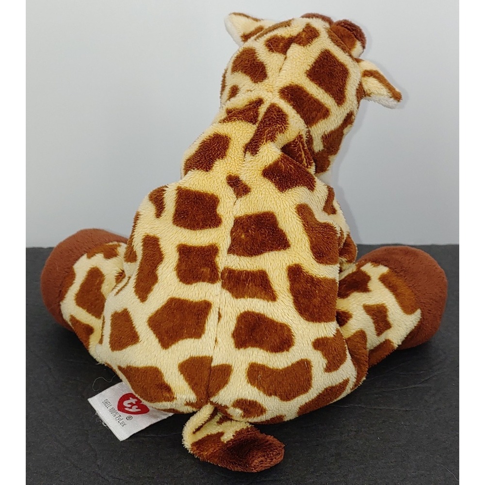 Ty Pluffies Tiptop The Giraffe 8" Plush Stuffed Animal 2013 Tylux Soft Brown Tan - Picture 2 of 3